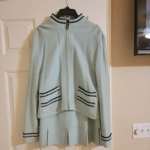 St john Light blue suit. Size 12